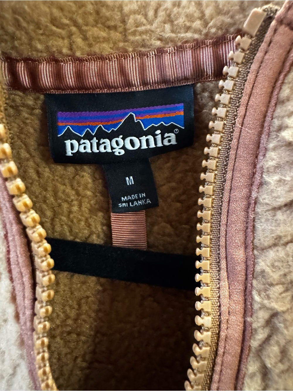 Patagonia Russet Brown Sherpa Full‑Zip Jacket - Picture 3 of 3